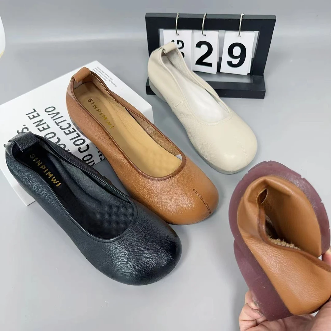 2386新款圆头软底舒适百搭时尚光板小单鞋仓