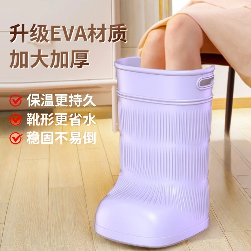 泡脚桶过小腿家用养生高深桶过膝2024新款恒温省水洗足浴盆靴护膝