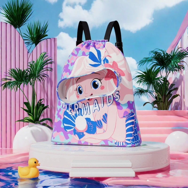 夏季防水儿童游泳包干湿分离防水双肩包户外便携收纳包卡通双肩背