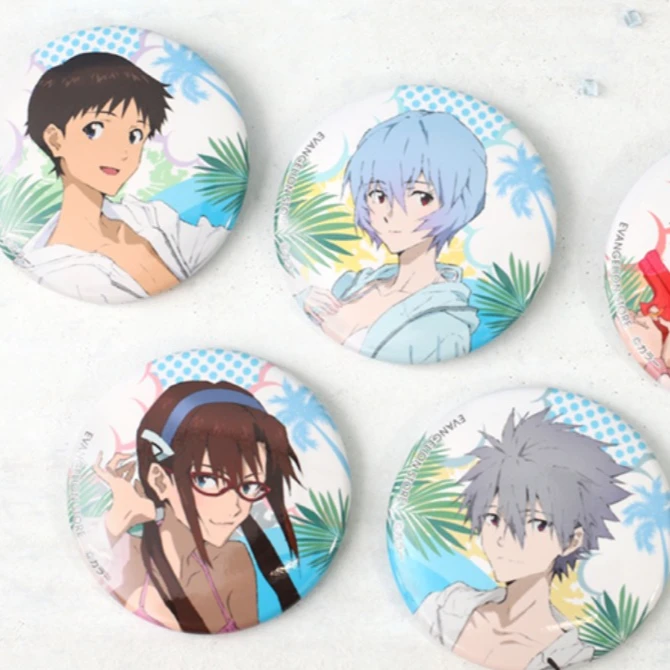 新世纪福音战士 eva夏日水着吧唧徽章