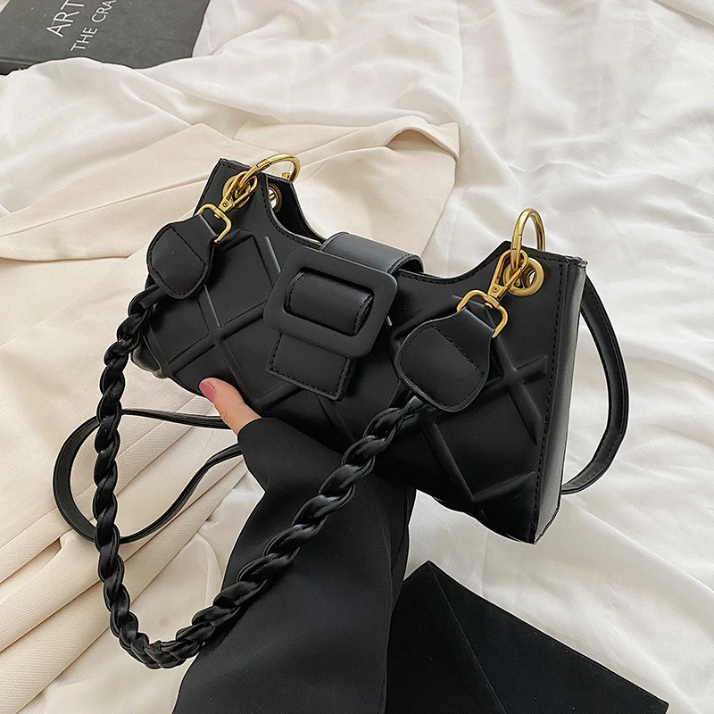 腋下包时尚包包女2023新款女包质感百搭洋气小包包麻花单肩斜挎包