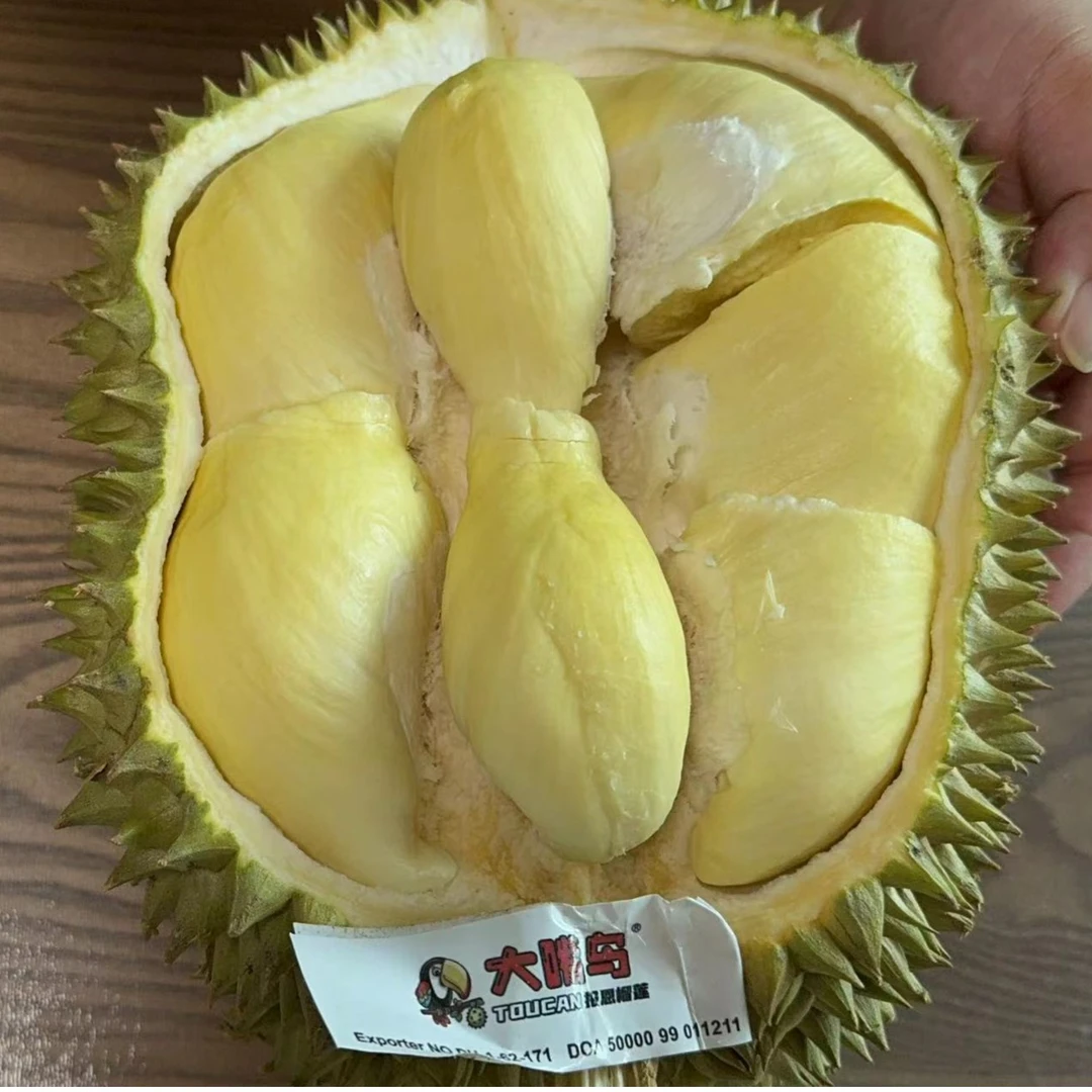 大嘴鸟金枕榴莲整个 一物一拍 默认剥