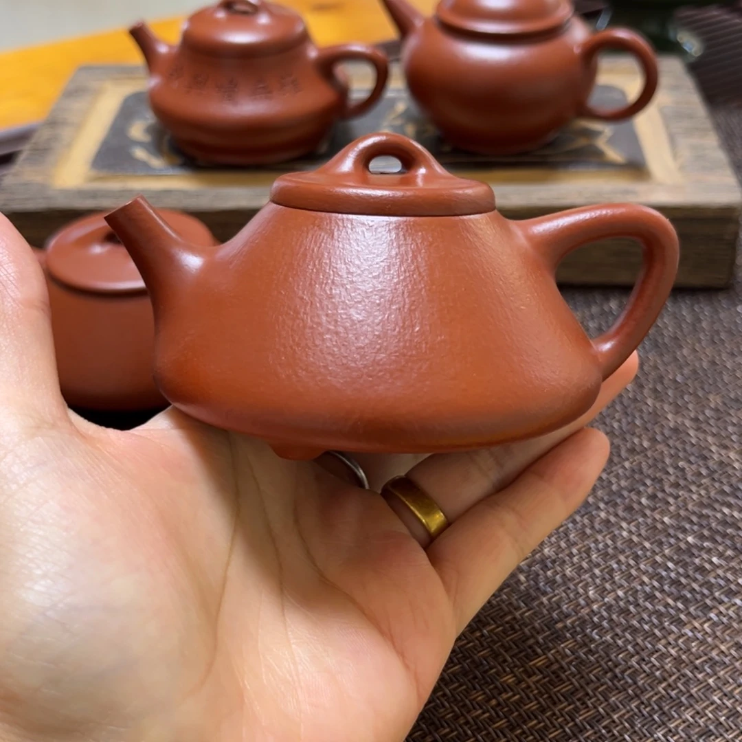 紫砂茶壶M*朱泥石瓢