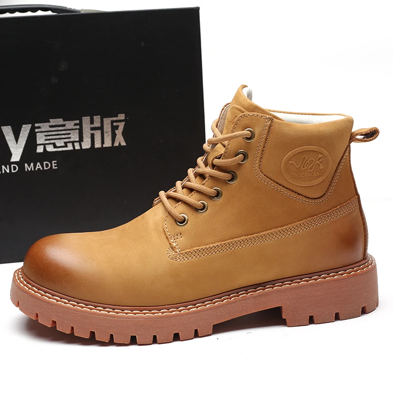 2024秋季新款马丁靴时尚百搭潮流牛筋底休闲皮鞋50063