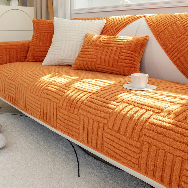 黛羽沙发垫冬季坐垫秋冬防滑沙发垫子沙发盖布巾沙发套沙发套罩巾