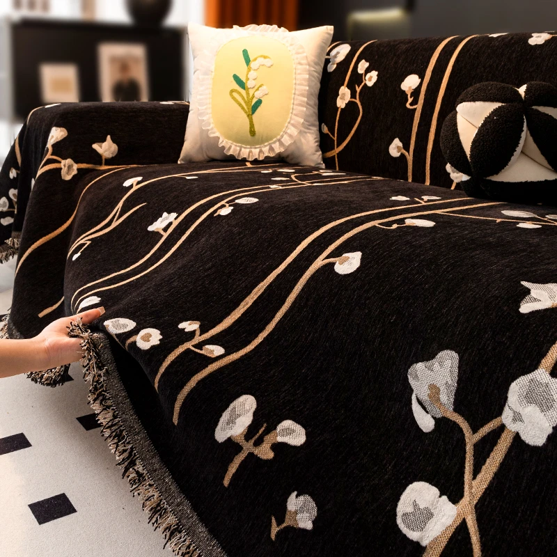 沙发巾沙发套罩2024新款四季通用沙发垫全包万能套防猫抓沙发盖巾