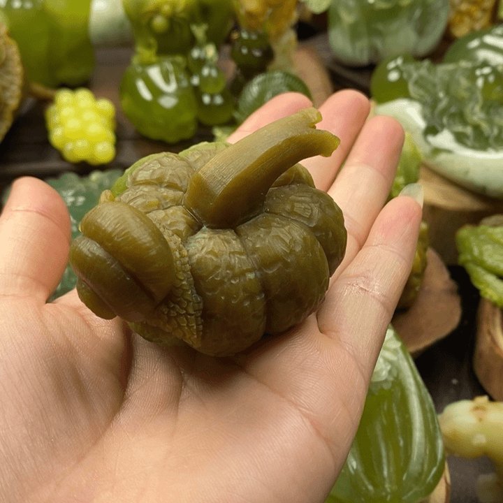蛇纹石玉手把未镶嵌