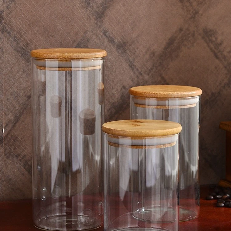 玻璃瓶带盖茶叶密封罐食品储存零食收纳厨房杂粮储物杯大小套装