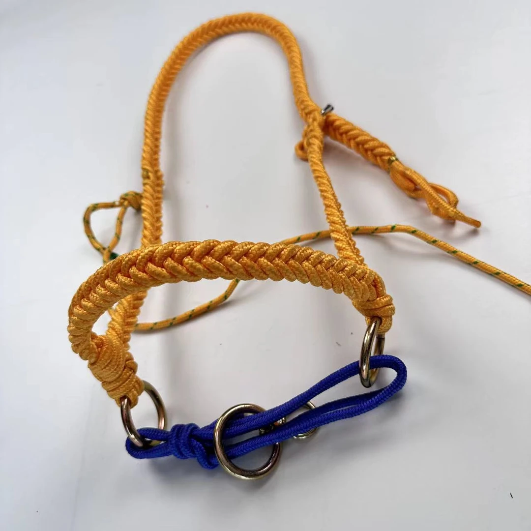 马笼头绳子手工制作牵马骑马使用马具