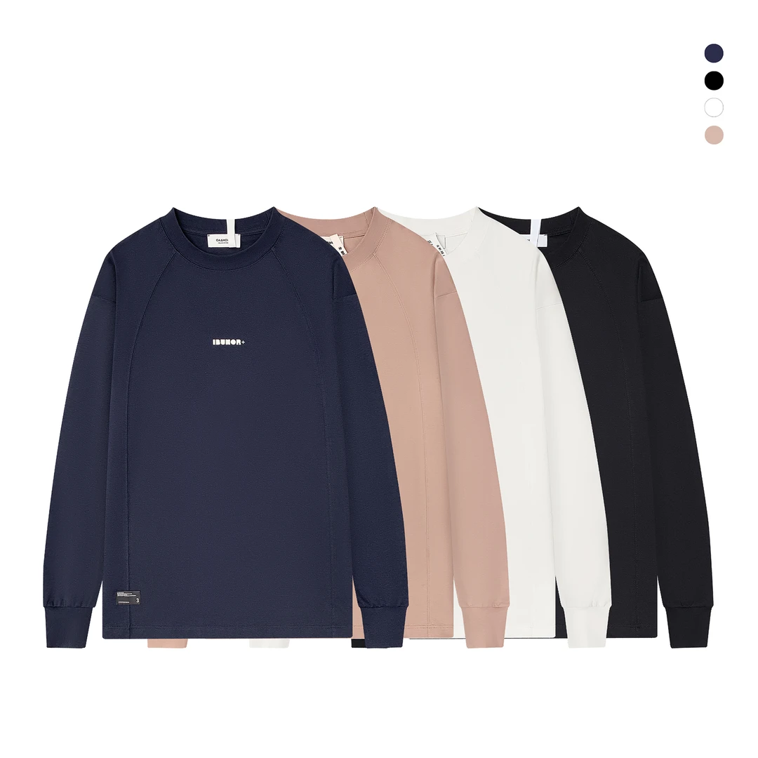 春季新款情侣款打底长袖T恤青年百搭字母宽松休闲圆领卫衣