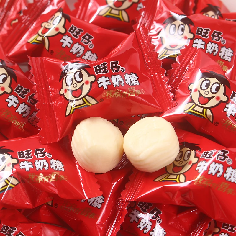旺旺旺仔牛奶糖散装称重500g喜庆结婚糖果入伙乔迁之喜适用可爱