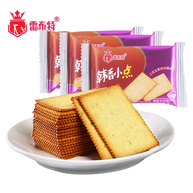 雷布特韩香小点原味土豆薄饼酥脆薄饼办公休闲零食解馋代餐小吃饼