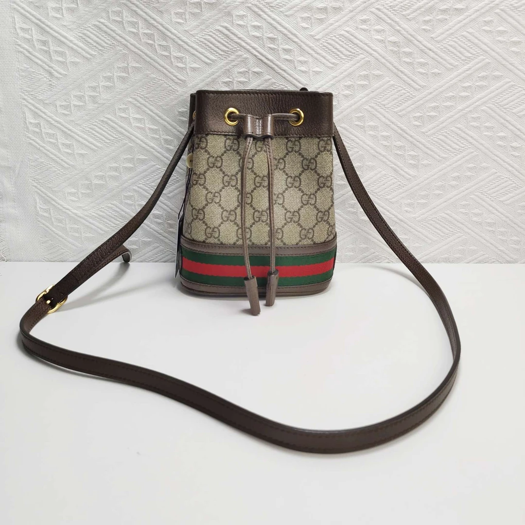 99新 GUCCI/古驰 Gucci古驰ophidia水桶包斜挎包