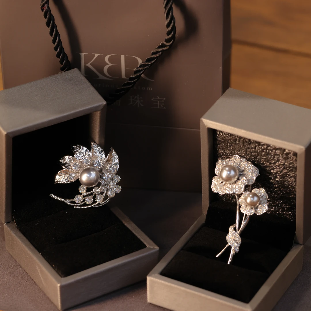 非金属胸针 两个胸针重工豪镶百搭高定两用胸针 气质女FLH0923001