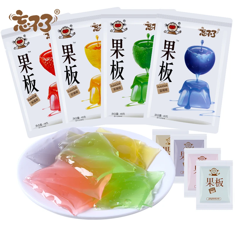 乐逍遥忘不了果板果冻零食小包装水果汁味夏季布丁儿童休闲食品