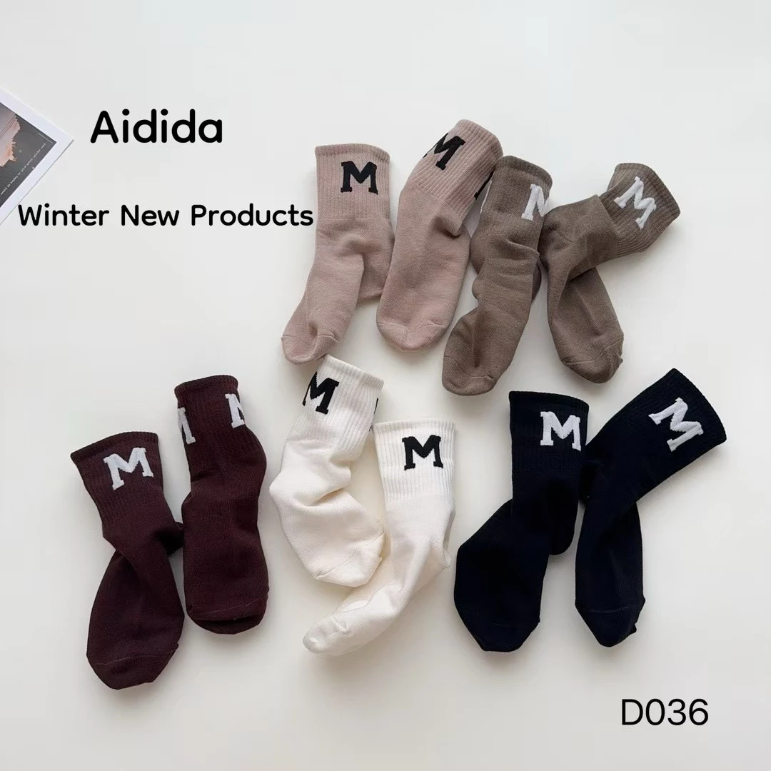 童袜精梳棉抗起球中筒秋冬款