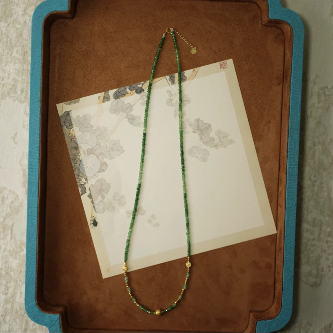 18k金沙弗莱项链