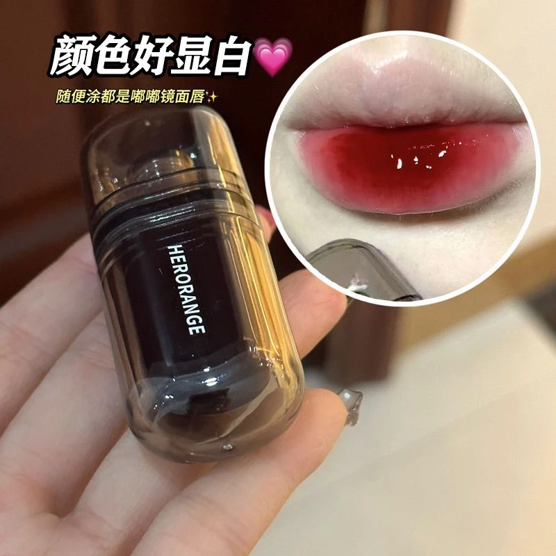 嘟嘟玻璃唇~血浆色唇釉镜面水光唇彩滋润保湿学生显白车厘子口红
