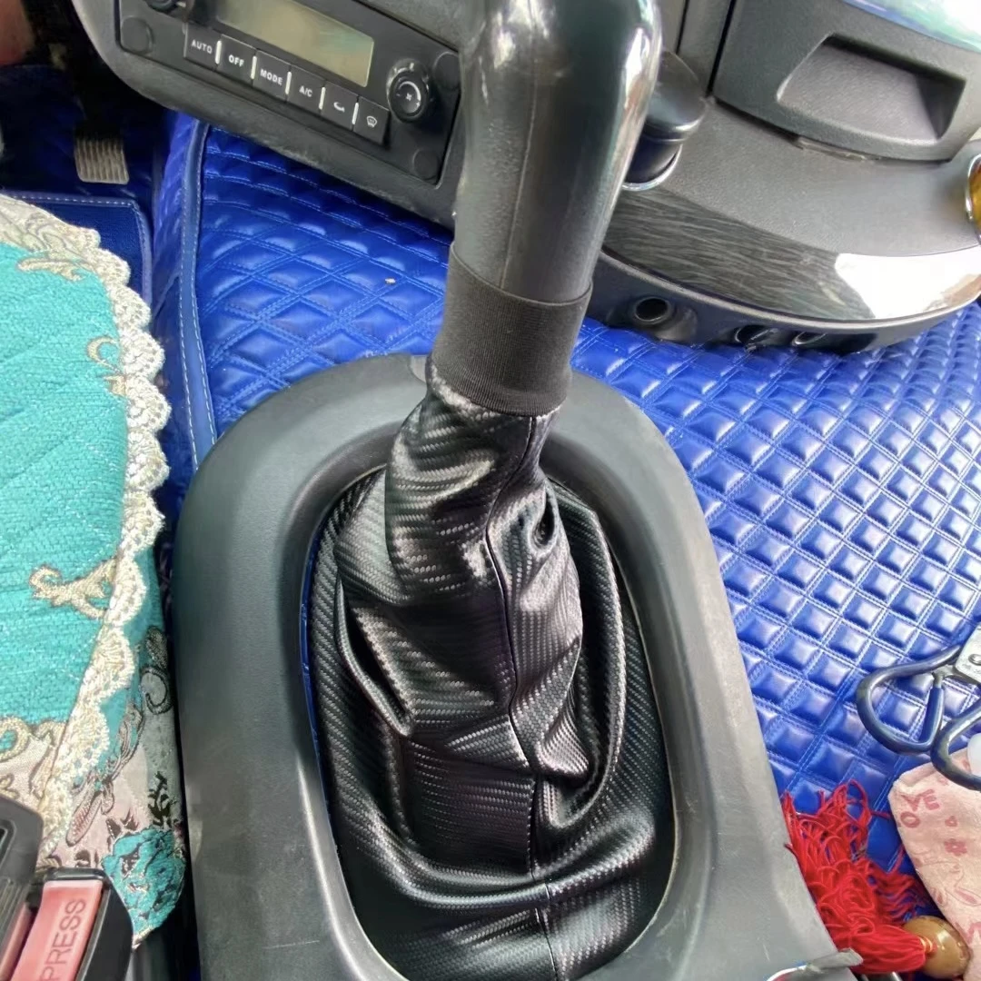 适用解放新款J6P2.0领航版质惠版挡杆防尘套挡把护套J6变速杆皮革