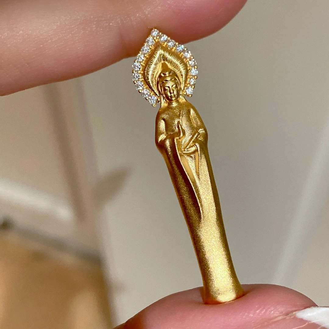 坠链均925银 Feng Sheng素衣观音项链 气质手工复古复古