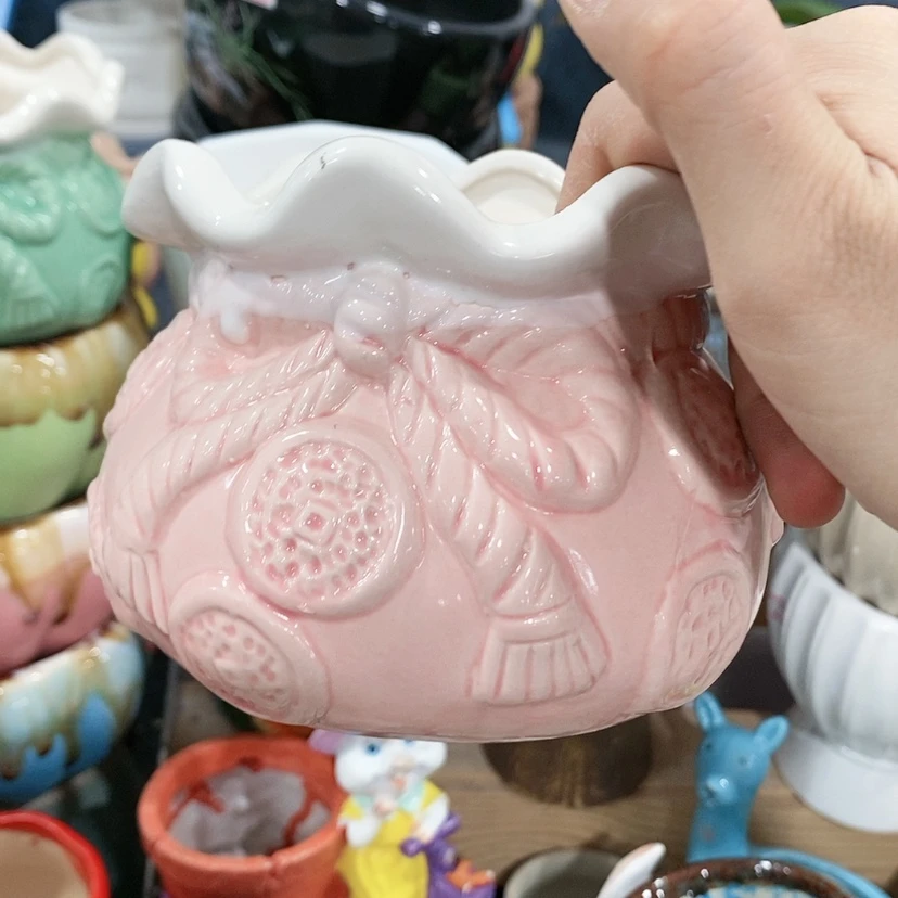 【闪购商品】红陶陶瓷多肉花盆特价