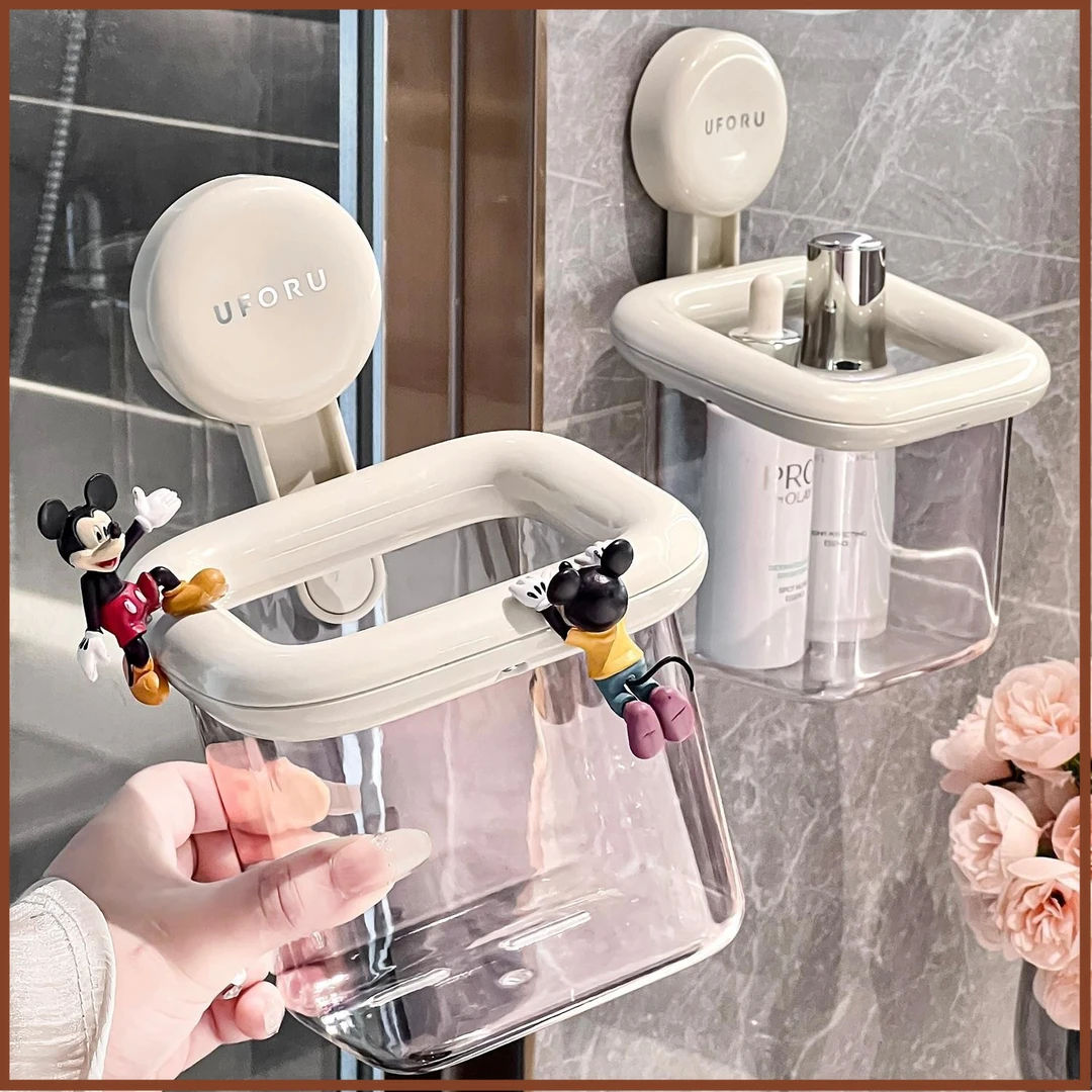 吸盘废弃洗脸巾收纳盒壁挂卫生间置物架一次性棉柔巾二次利用放置