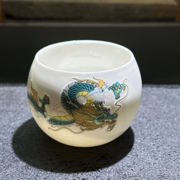 【闪购商品】瓷茶杯青龙龙蛋主人杯