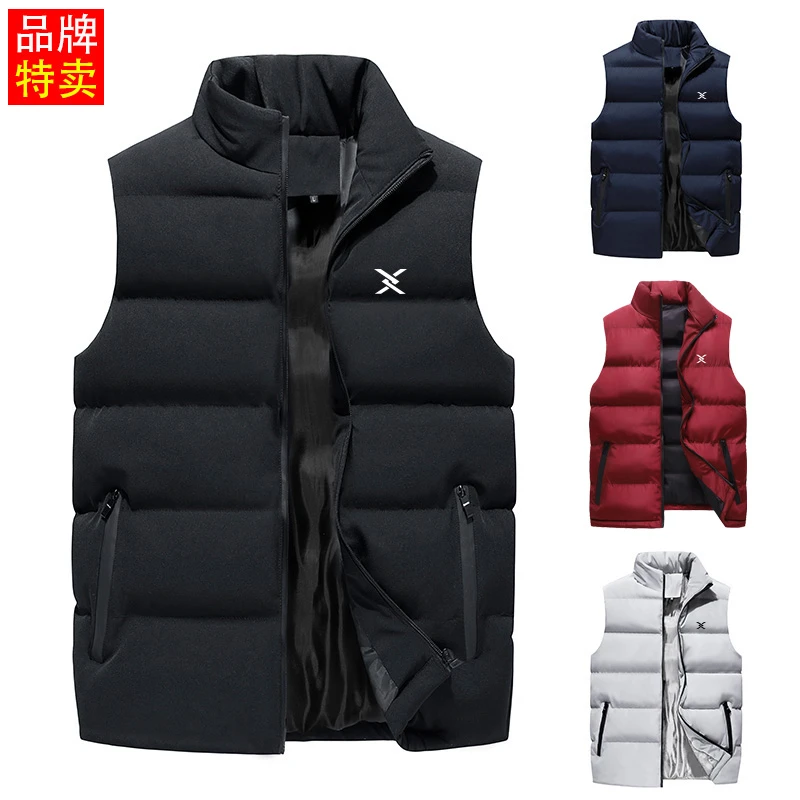 品牌棉马甲男士秋冬季新款休闲百搭保暖短款外穿上衣背心立领外套