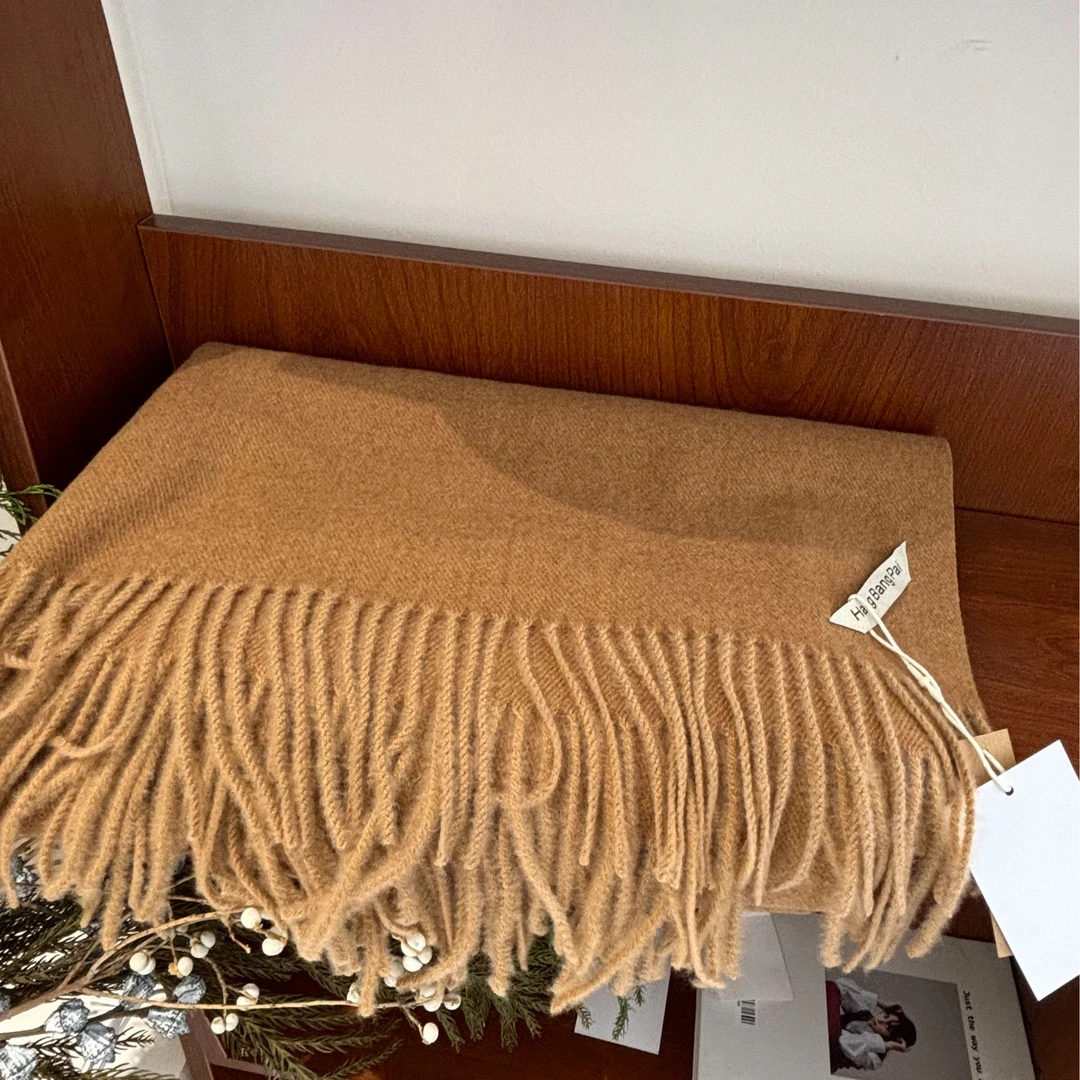 【Onai】纯色简约气质款羊绒围巾8803