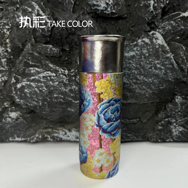 执彩TUNE-PATTERN钛杯磁吸保温杯【蓝玫瑰款】茶水分离杯高端礼盒