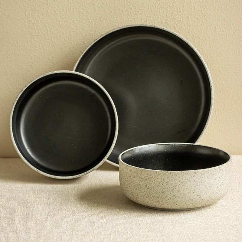 YE HOME 北欧高级感餐具碗盘陶瓷碗沙拉碗泡面碗哑光大碗陶瓷菜碗