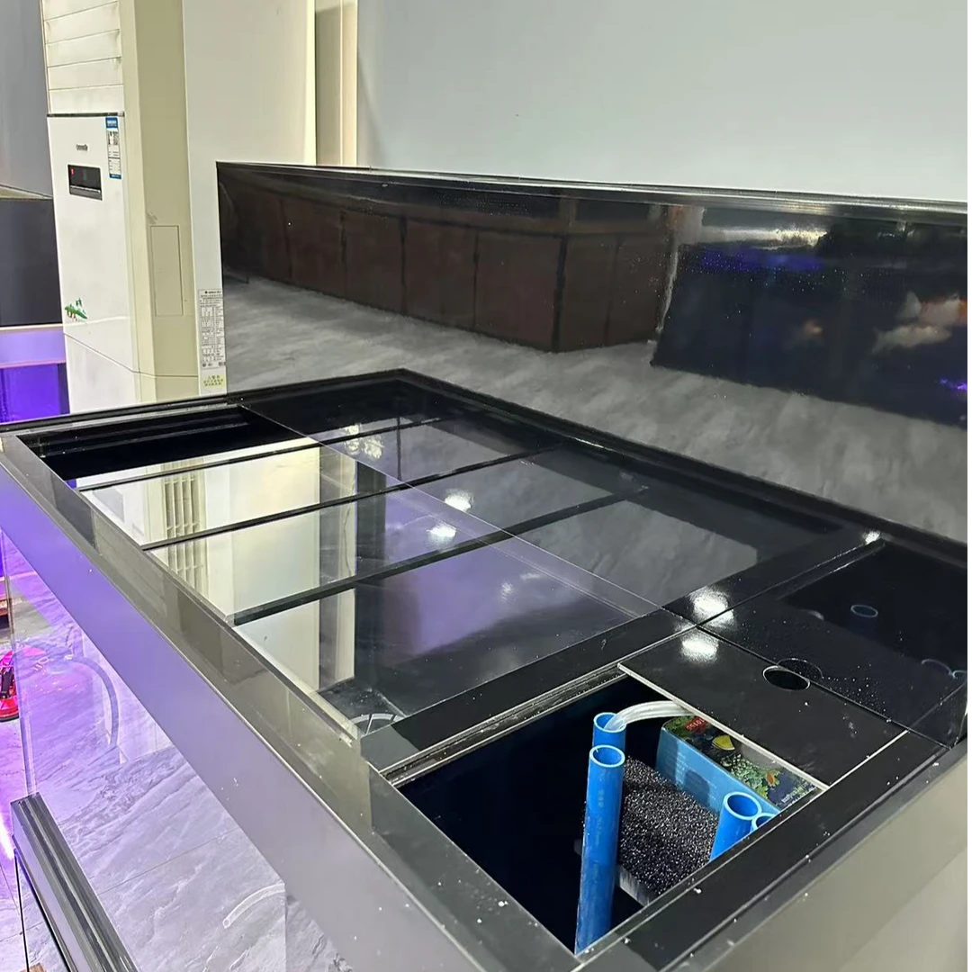 简爱轻体侧滤免安装锦鲤过滤透明入户轻体鱼缸地缸锦鲤地缸