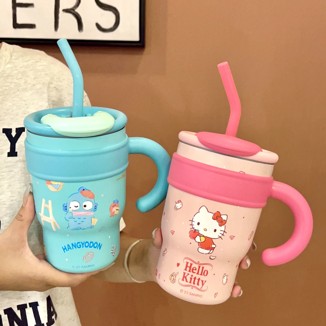 三丽鸥水杯巨无霸保温杯大容量冰霸杯316不锈钢户外保冷杯子可爱