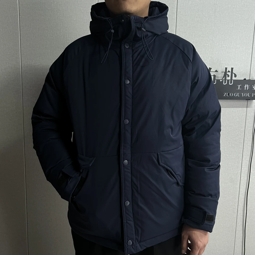 冬季运动休闲连帽棉服男保暖加厚御寒服复古山系工装派克棉衣外套