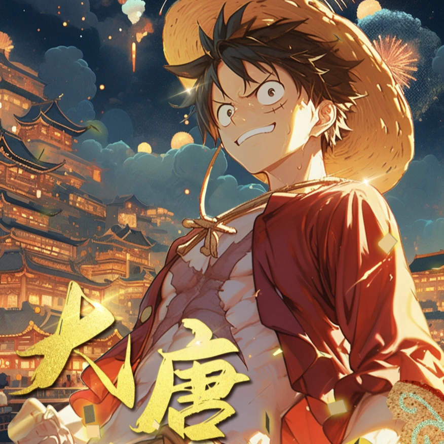 对对碰【盘古文化海贼王】 第二弹  梦回唐朝 二创卡牌收藏盲盒
