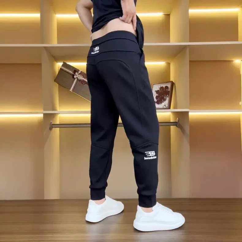 首单直降冬裤子2024冬天加绒加厚奢品刺绣时尚休闲裤子男宽松百搭