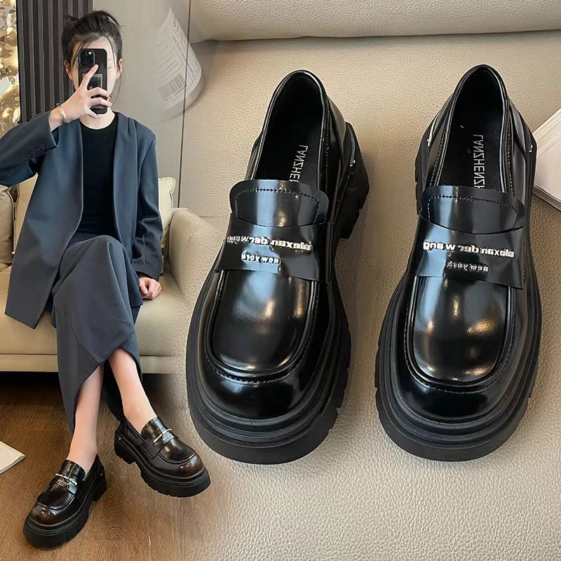 2024年秋季新款百搭真皮乐福鞋999-3