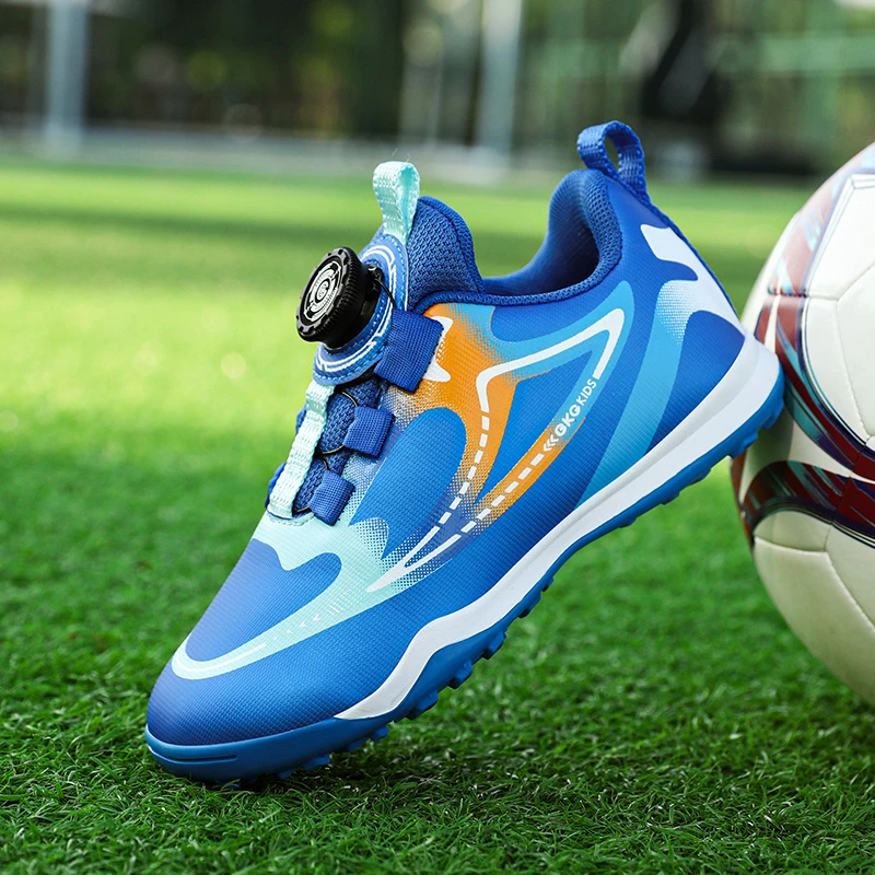 BKG男童足球鞋碎钉儿童运动鞋学生平底专用训练鞋防滑草地短钉鞋