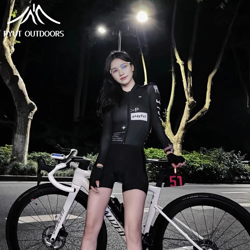 FYUT户外防晒骑行服女山地自行车运动装备2024新款男透气凉感上衣