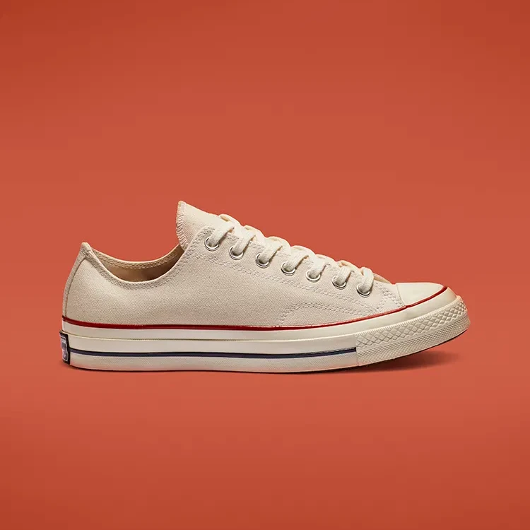 Converse/匡威男女款Chuck70 米白色经典百搭低帮帆布鞋CS162062