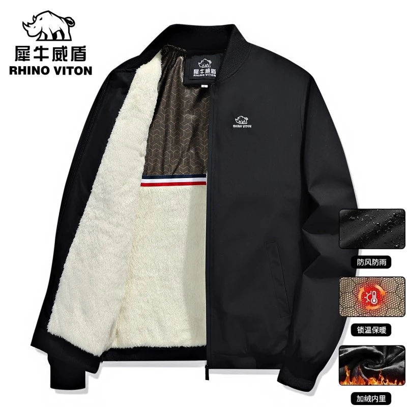 五防刺绣4.0石墨烯黑金升级加绒加厚棒球领夹克J799-CW7