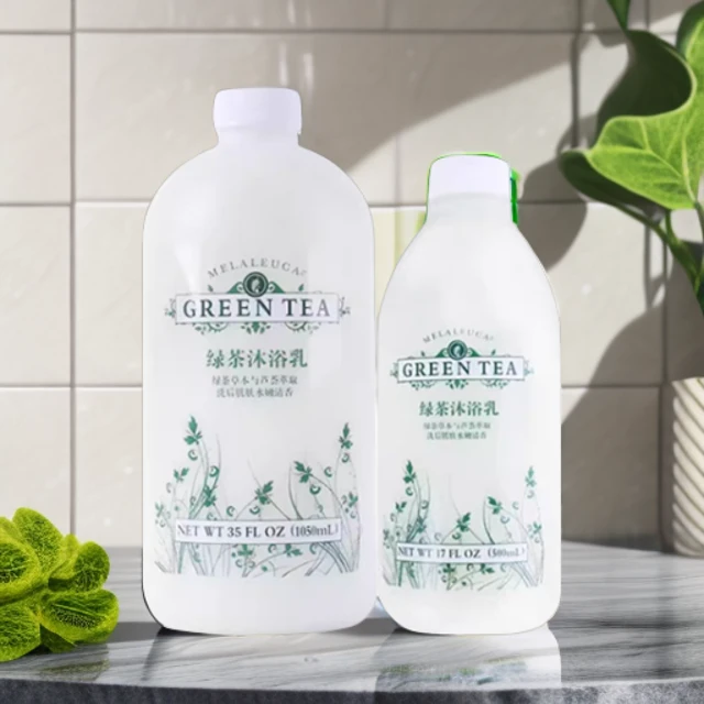 6890美乐家绿茶沐浴乳500ml家庭装1050ml沐浴露环保超市官网正品