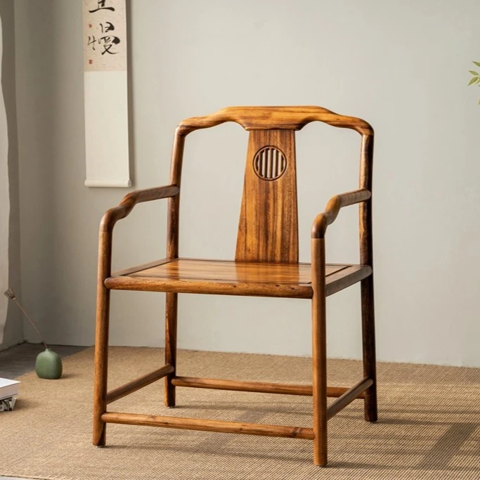 胡桃木浩然客椅新中式茶椅