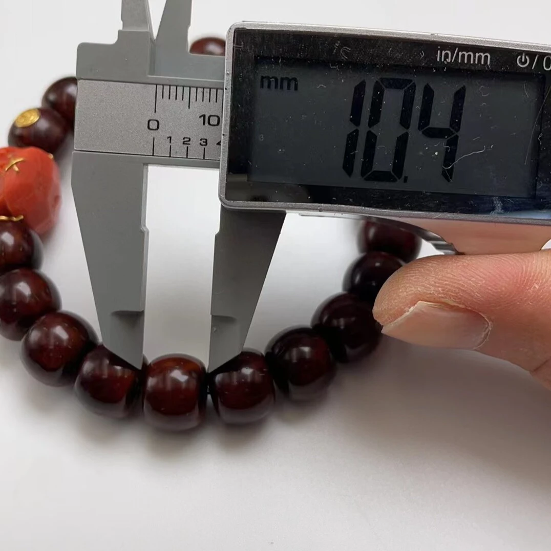 紫金鼠文玩手串12+