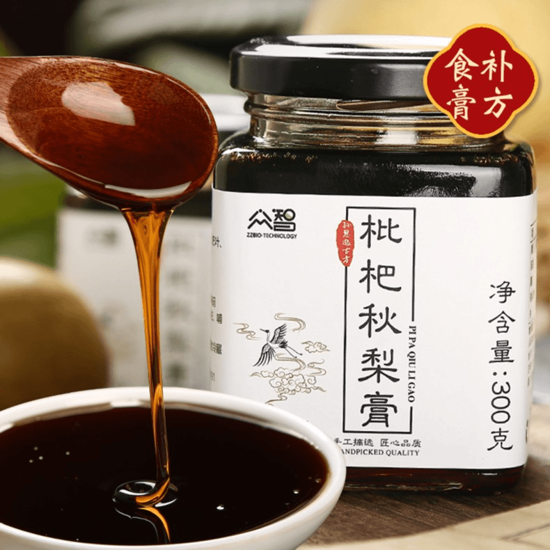 枇杷秋香甜梨膏300g罗汉果玉竹枇杷膏浓缩古法梨膏清润甘甜无添加