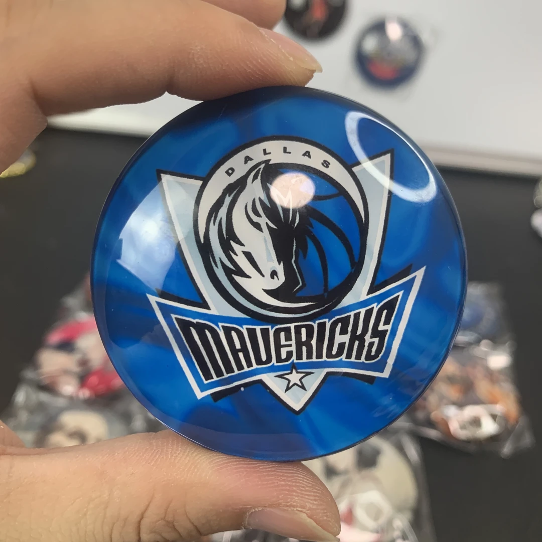 冰箱贴 随机5个 水晶玻璃篮球迷冰箱贴