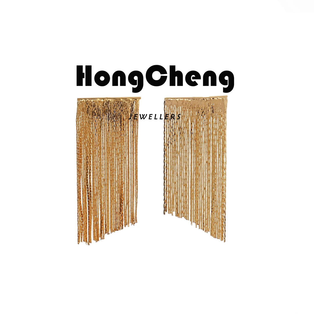 手工锻打流苏麦穗轻奢时尚百搭耳环NL0602
