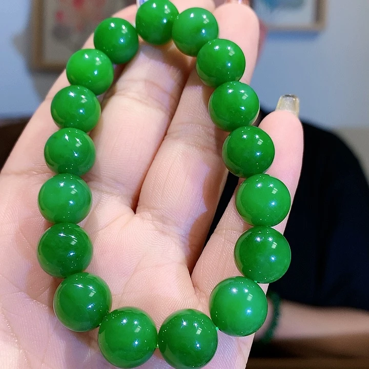 和田玉（碧玉）手链未镶嵌
