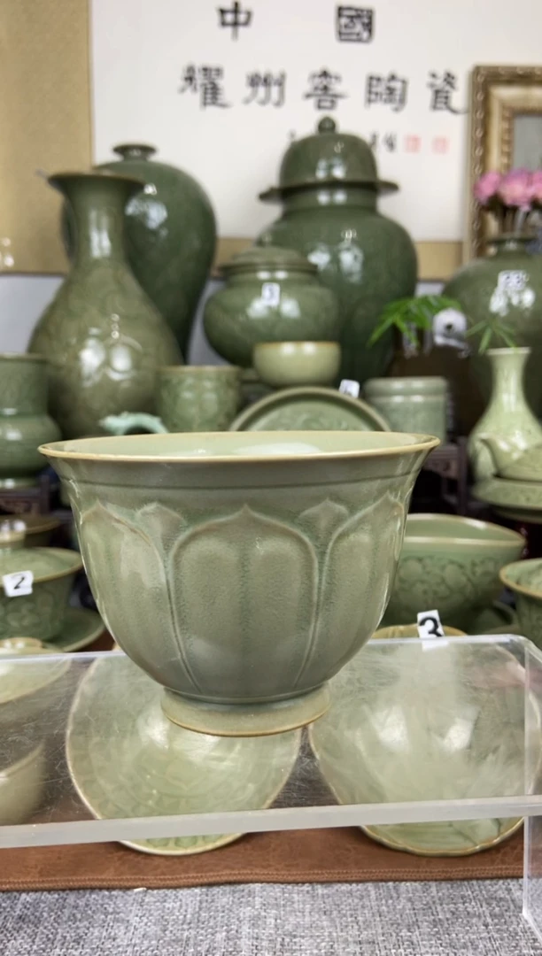 【闪购商品】陶瓷高温瓷南朝印象大杯二级开片缩釉