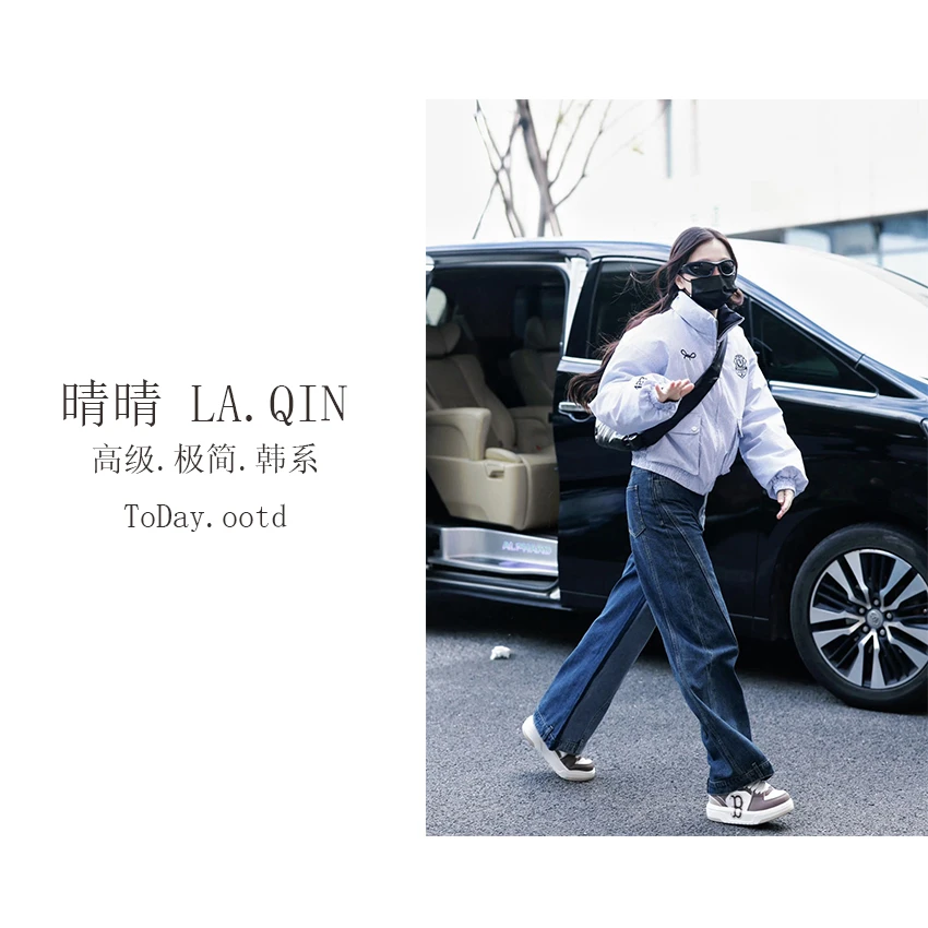 LA.QIN-【学院风外套】美式学员风蝴蝶结徽章绣花两穿外套123